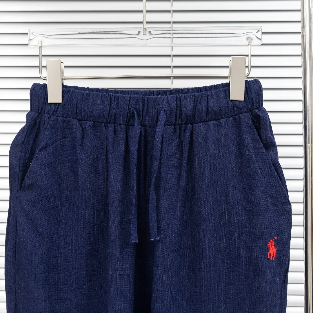 P270 top version (different currencies) You can scan the QR code to enter the official website. Style: Ralph Lauren POLO linen old money style embroidered trousers. Color: Picture color. Size: S-L. Fabric: Linen. Accessories: Full set of customized accessories. No gender distinction. Same style for men and women.
